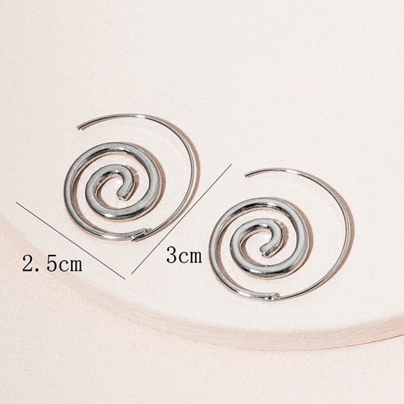 Any 2/$20 Silver Spiral Threader Earrings - Picture 4 of 6